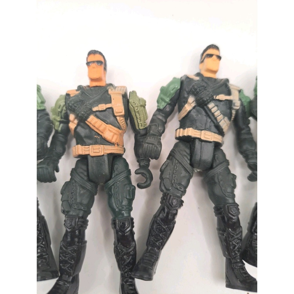 Chap Mei Snake Squad SPEED TROOPER GREEN UNIFORM Action Figure Lot of 8 - Picture 4 of 6